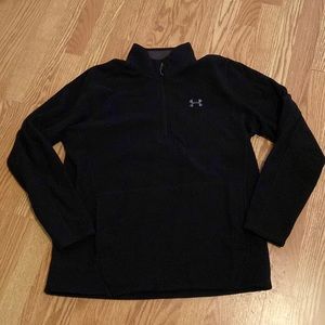 Mens black Under Armour loose coldgear black sweater top